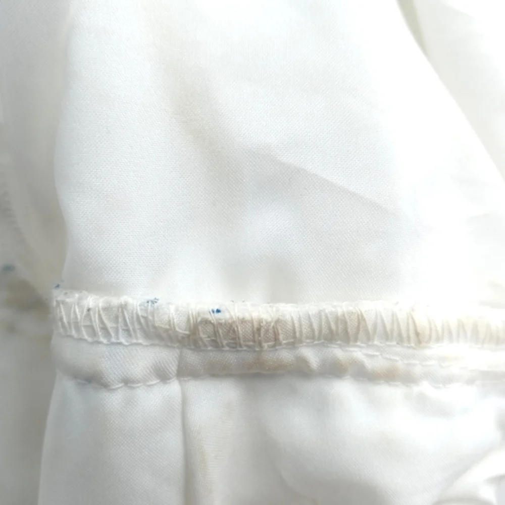 Anthropologie Moulinett Soeurs Dress Seapane Eyelet White Blue - Picture 5 of 15